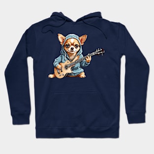 Chihuahua Playing Guitar Hoodie